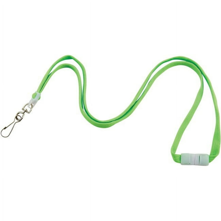 Advantus Neon Breakaway Lanyard - 12 / Pack - 0.5 Advantus Neon Breakaway Lanyard - 12 / Pack - 0.5