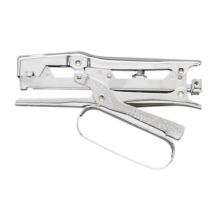 Advantus Ace Chrome Clipper Stapler - 20 of 20lb Paper Sheets Capacity - 210 Staple Capacity - Full Strip - 1/4 Advantus Ace Chrome Clipper Stapler - 20 of 20lb Paper Sheets Capacity - 210 Staple Capacity - Full Strip - 1/4