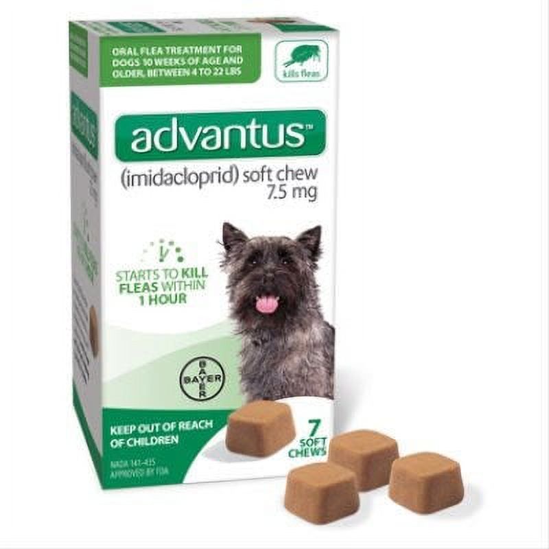 Advantus Advantus Soft Chew Flea Treatment for Dogs 422Lbs. 7 Doses 1