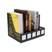 Advantus Black Durable Lightweight Literature File Five Slots