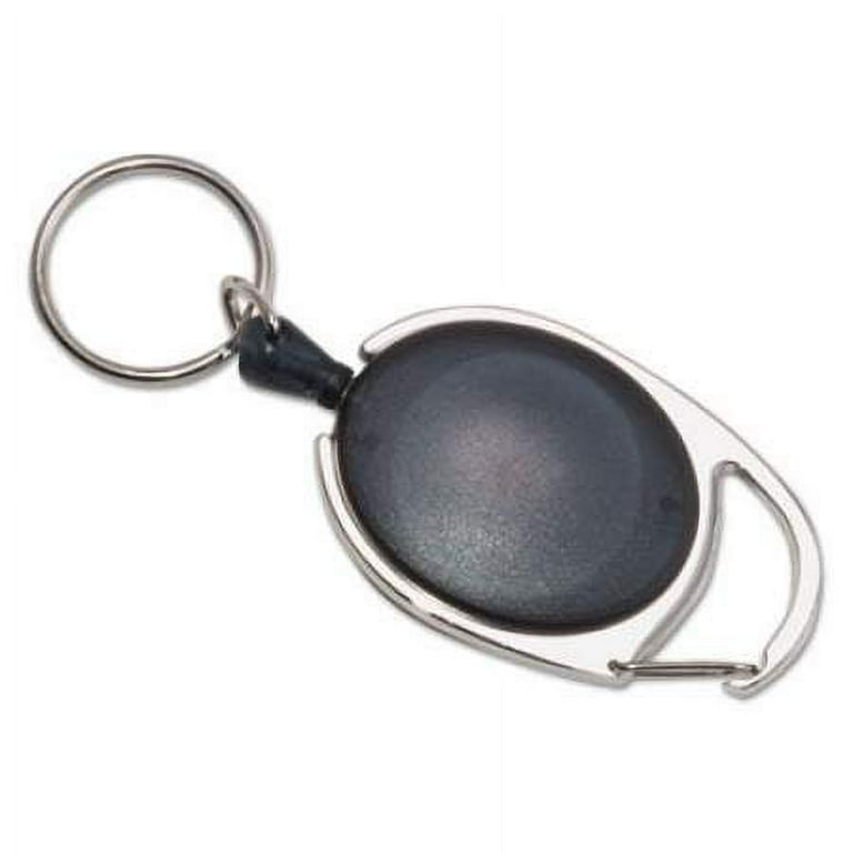 Carabiner-Style Retractable ID Card Reel, 30 Carabiner-Style Retractable ID Card Reel, 30