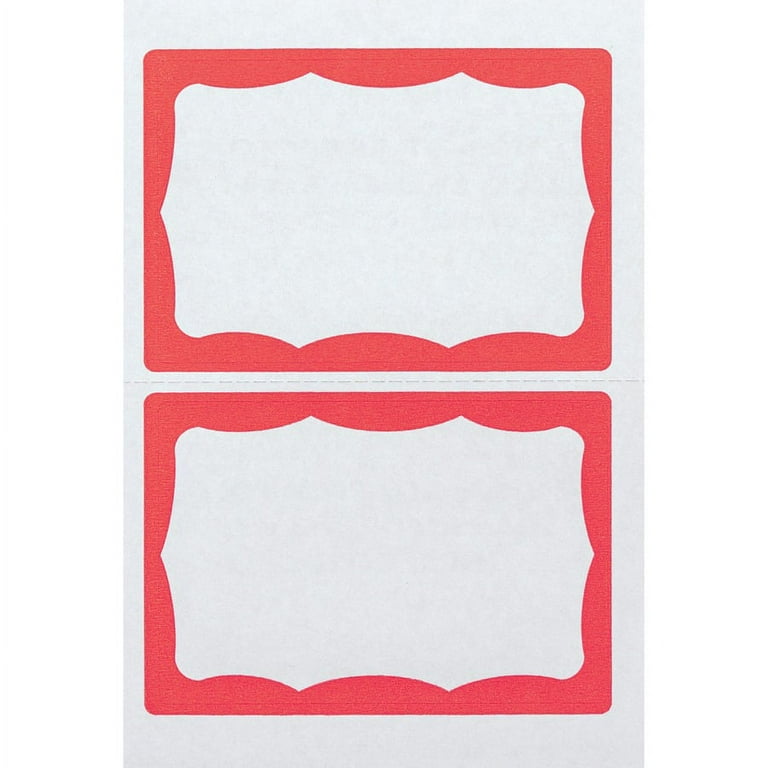 Advantus Color Border Adhesive Name Badges - 2 5/8 Advantus Color Border Adhesive Name Badges - 2 5/8