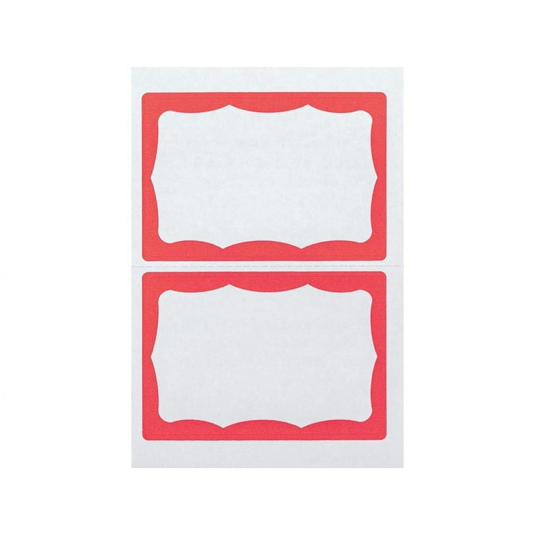 Advantus Color Border Adhesive Name Badges - 2 5/8 Advantus Color Border Adhesive Name Badges - 2 5/8