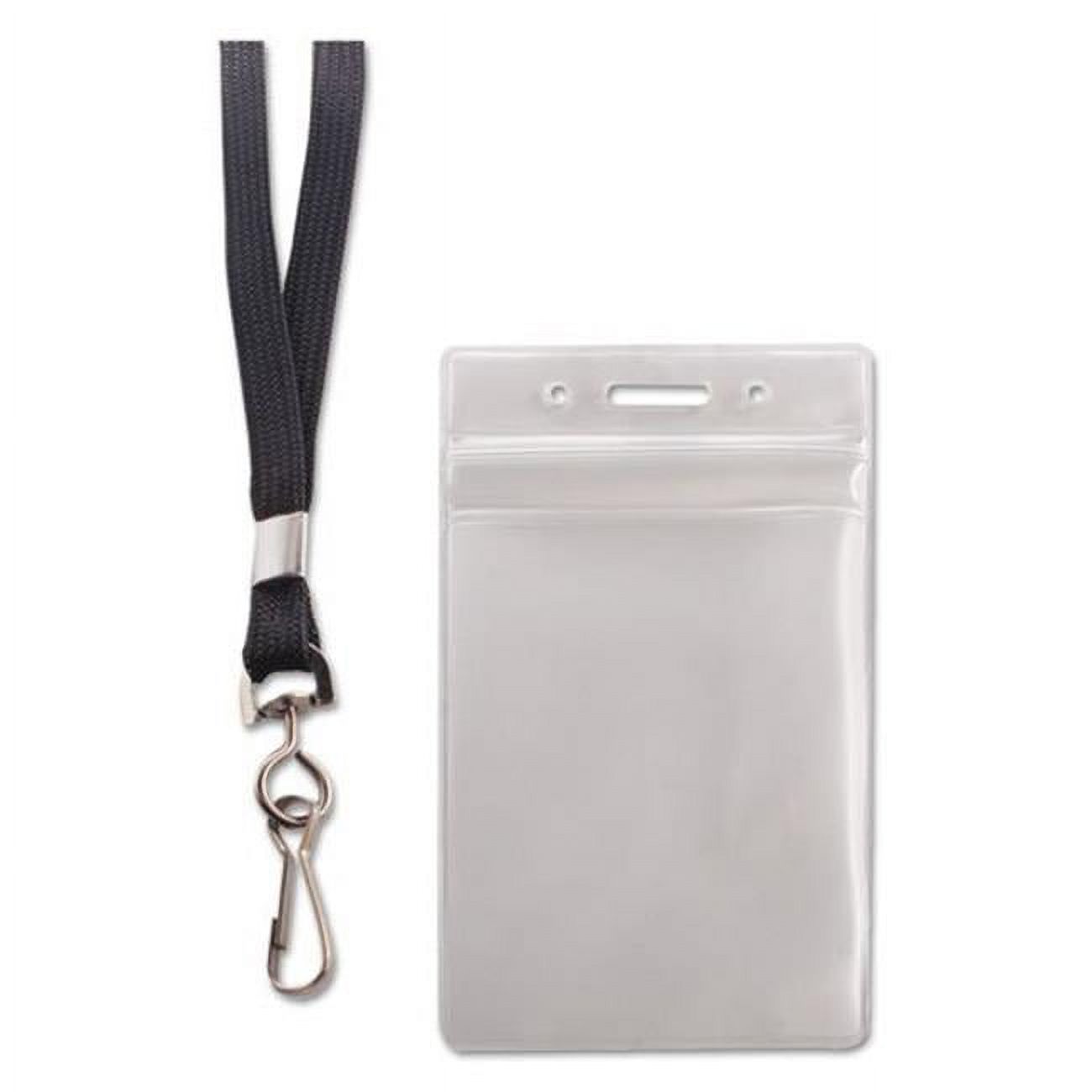 Advantus Corporation 91131 Resealable ID Badge Holder, Lanyard - Vertical