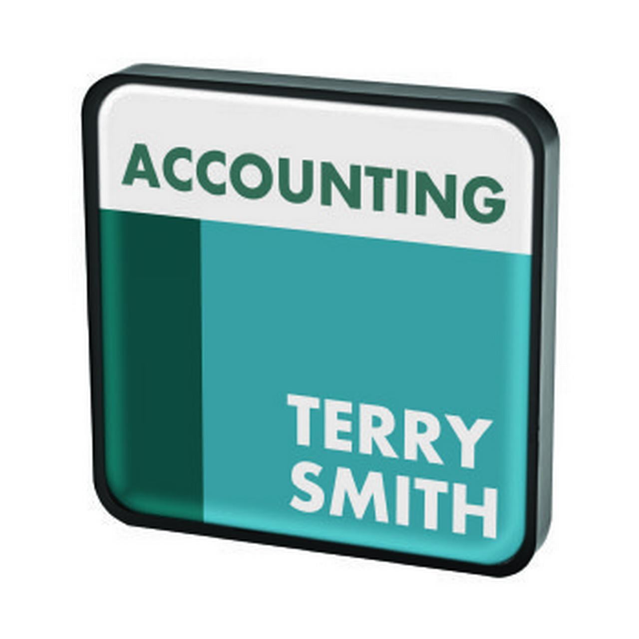 Black and Translucent Plastic Wall-Mountable Sign Holder