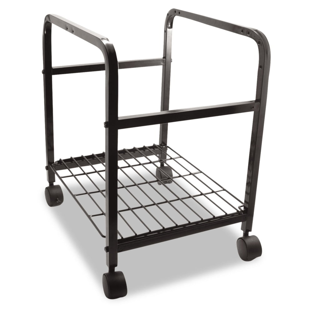 Black Heavy-Duty Steel File Shuttle with Casters