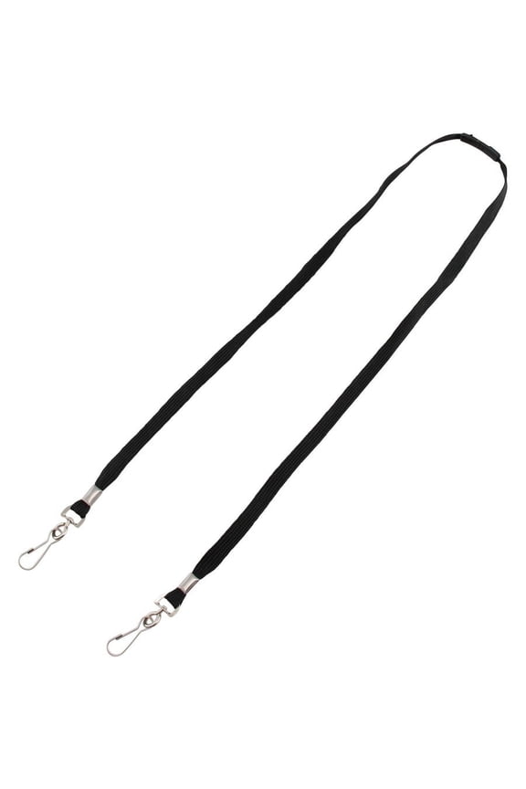 Face Mask Lanyard - 10 / Pack - 30" Length - Black | Bundle of 2 Packs