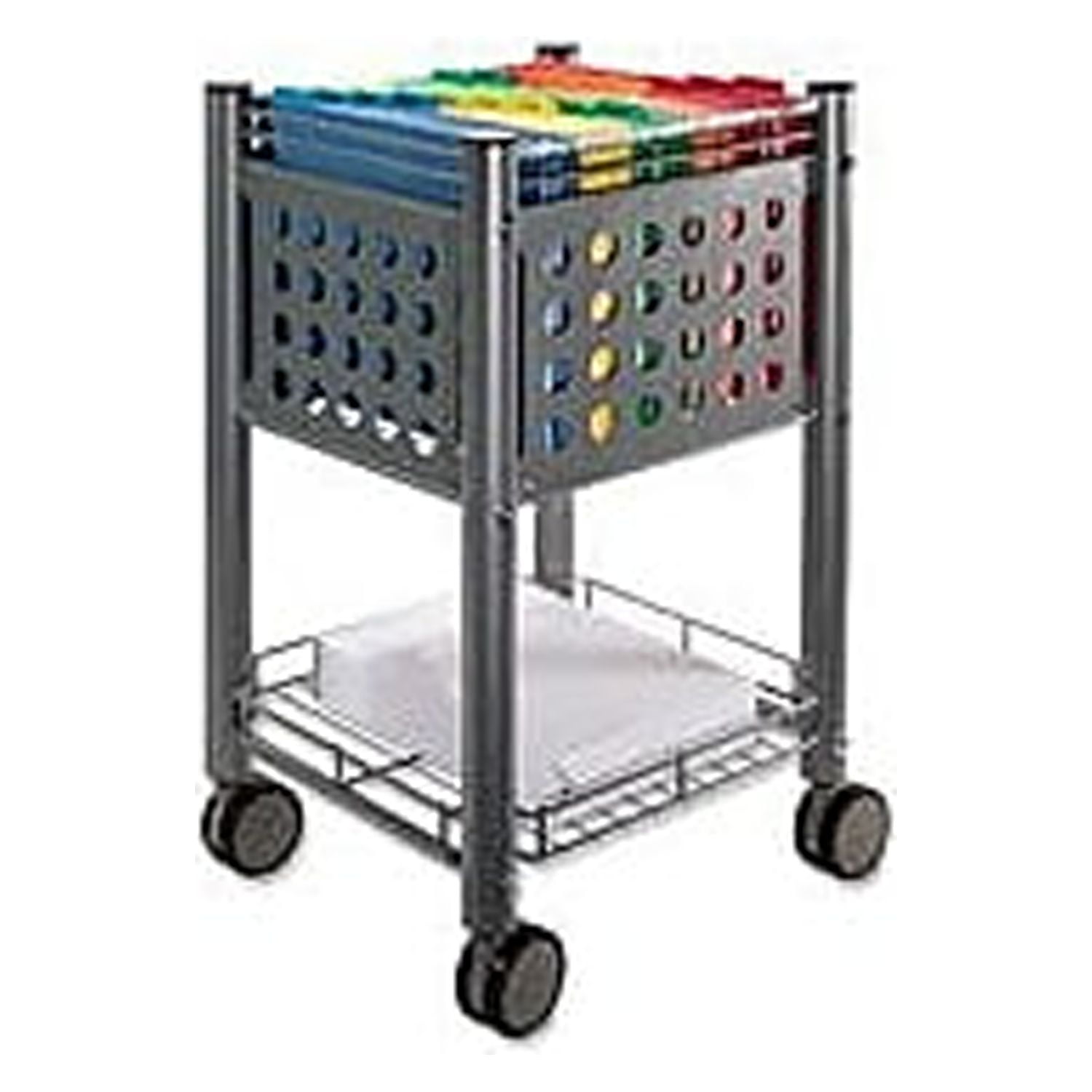 Advantus File Cart Holds Letter Folders 153/4"x153/4"x29" Gray