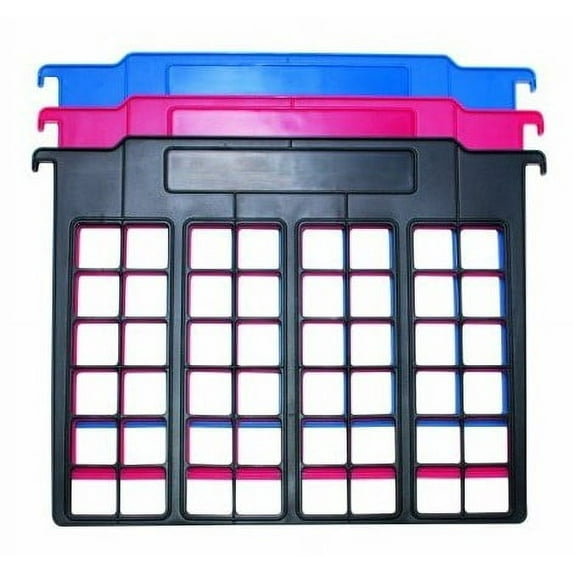 Advantus File and Folder .. Dividers, 3-Count, Red/Blue/Black (50912)