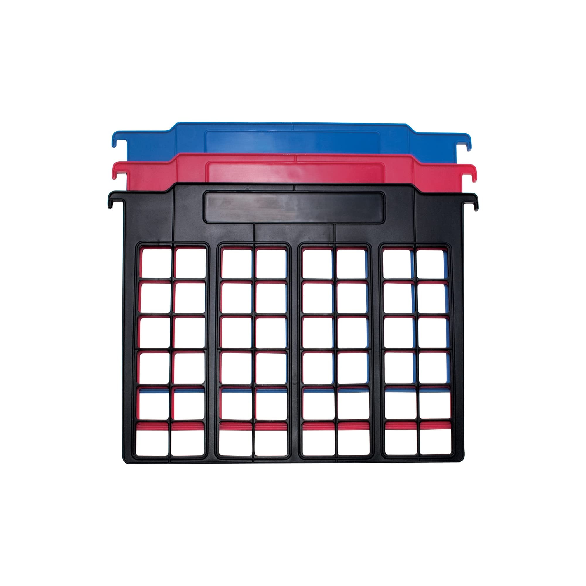 Advantus File and Folder Dividers, 3Count, Red/Blue/Black (50912