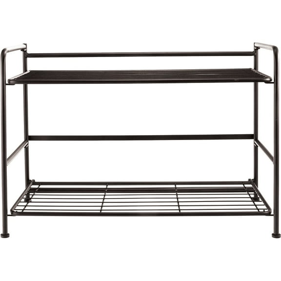 Advantus FlipShelf 2-Shelf Steel Rack 18" x 26.75" x 12" Black (38780)