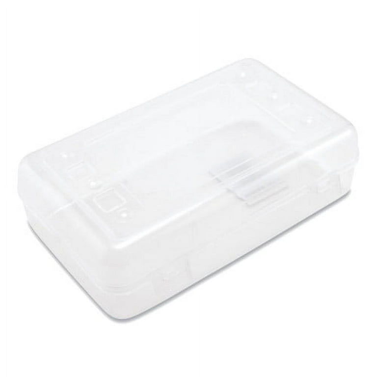 Gem Polypropylene Pencil Box with Lid, Polypropylene, 8.5 x 5.25 x 2.5, Clear Gem Polypropylene Pencil Box with Lid, Polypropylene, 8.5 x 5.25 x 2.5, Clear