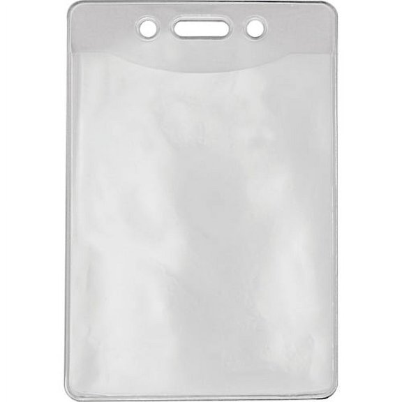 Advantus Government/Military ID Holders - Support 2.88" x 3.88" Media - Vertical - Vinyl - 50 / Pack - Clear - Durable | Bundle of 10 Packs