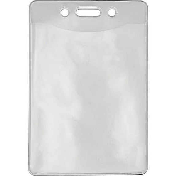 Advantus Government/Military ID Holders - Support 2.88" x 3.88" Media - Vertical - Vinyl - 50 / Pack - Clear - Durable | Bundle of 10 Packs