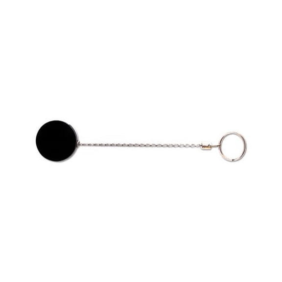 Advantus Heavy-Duty Retractable ID Card Reel, 18" Extension, Black/Chrome, 6/Pack