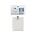 Advantus ID Badge Holder w/Clip, Vertical, 3w x 4h, Clear, 50/Pack