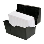 Advantus Index Card Holder, 5" x 8", Black