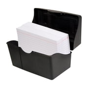 Advantus Index Card Holder, 5 x 8, Black