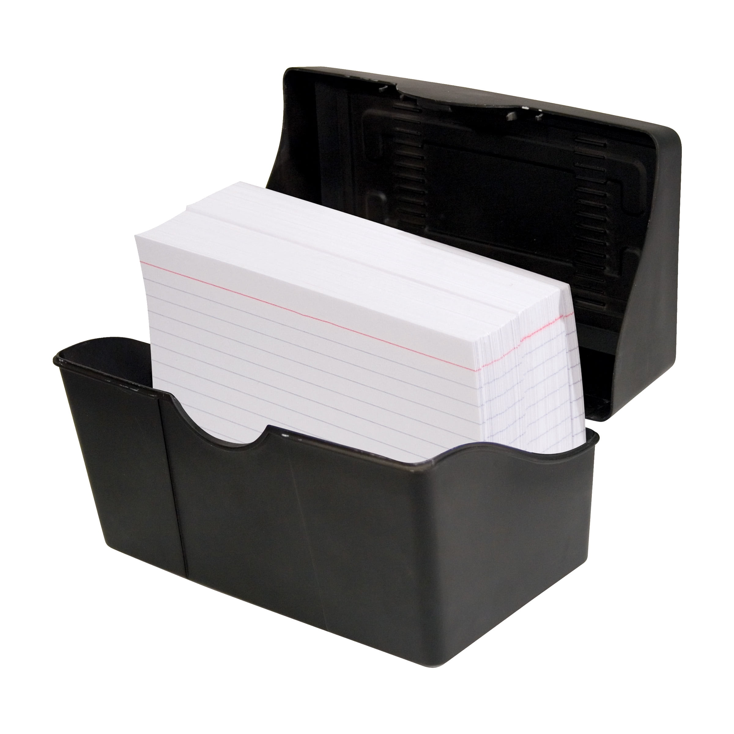 MaxGear Index Card Holder, 3 x 5 inch Acrylic Index Card Organizer, Index  Card Box for Desk File Note Card Holders for Index Cards, Clear Card Holder