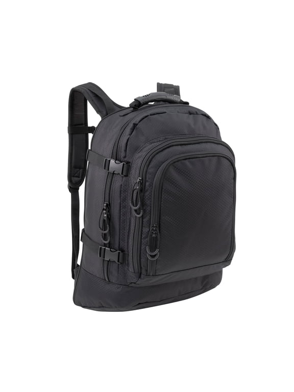 Advantus MRC02083-BK Mercury Luggage Expandable Backpack, Black