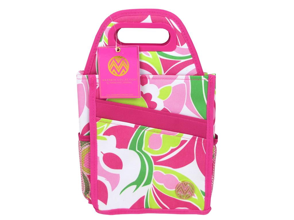 Storage Studios Macbeth Shoulder Tote – Colorful Floral Tote Bag With Multiple Pockets, 6.5x14x14.5”