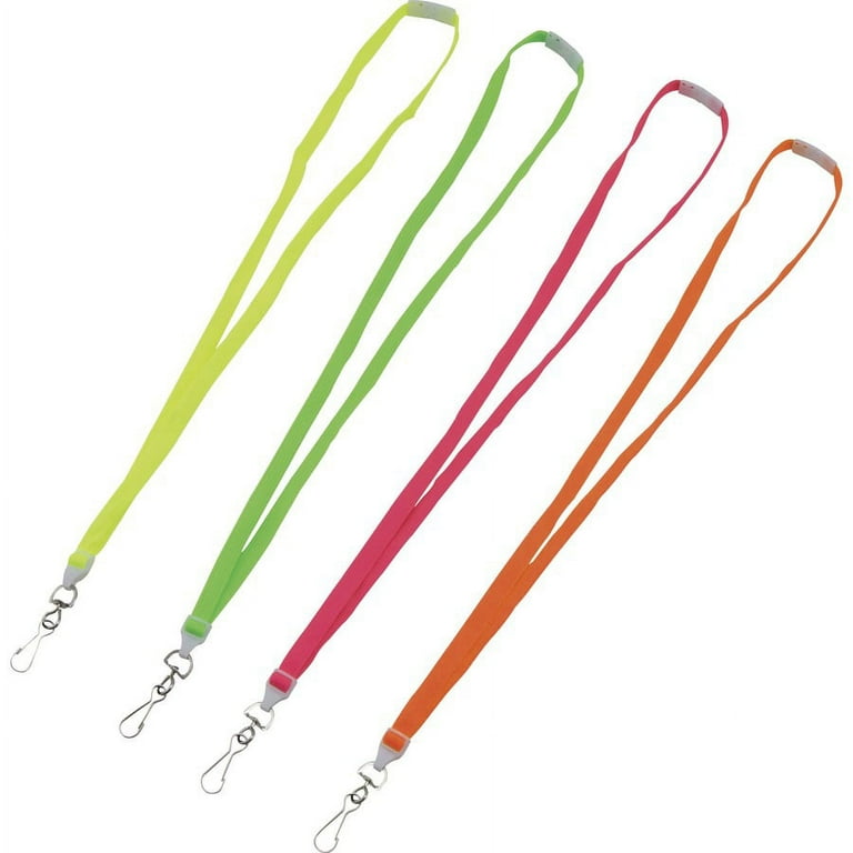 Advantus Neon Breakaway Lanyard - 12 / Pack - 0.5
