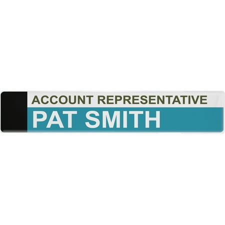 Advantus Panel Wall Sign Name Holder Acrylic 9 x 2 Clear 75318
