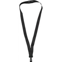 Advantus Plastic Hook Flat Breakaway Lanyard - 12 / Pack - 36" Length - Black - Plastic | Bundle of 2 Packs