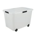 thumbnail image 1 of Advantus Rolling Storage Box, Letter/Legal, 15-Gallon Size, Clear, 1 of 4