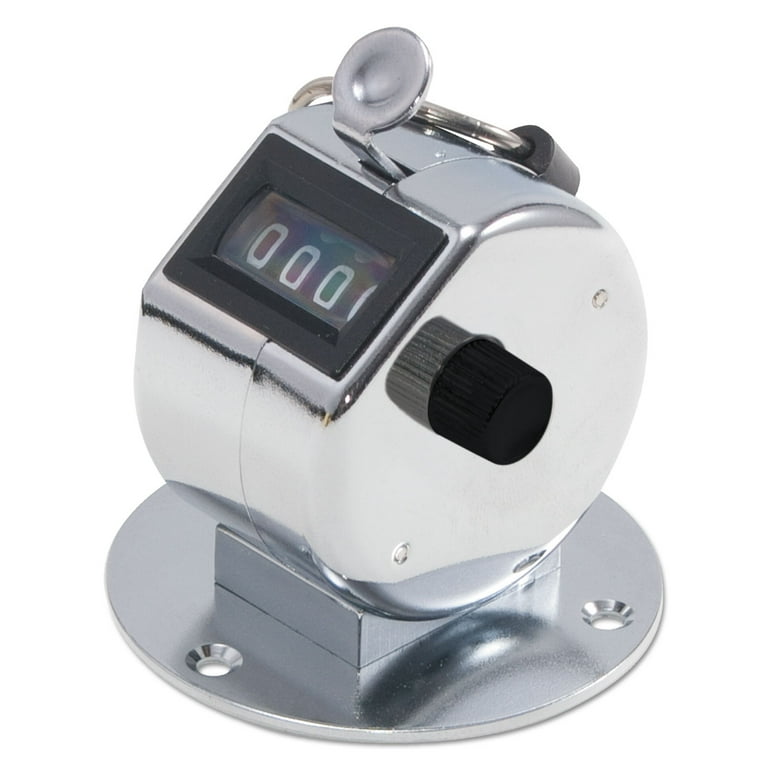 Tally II Desk Model Tally Counter, Registers 0-9999, Chrome Tally II Desk Model Tally Counter, Registers 0-9999, Chrome