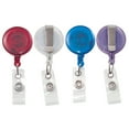 Advantus Translucent Retractable ID Card Reel, 30