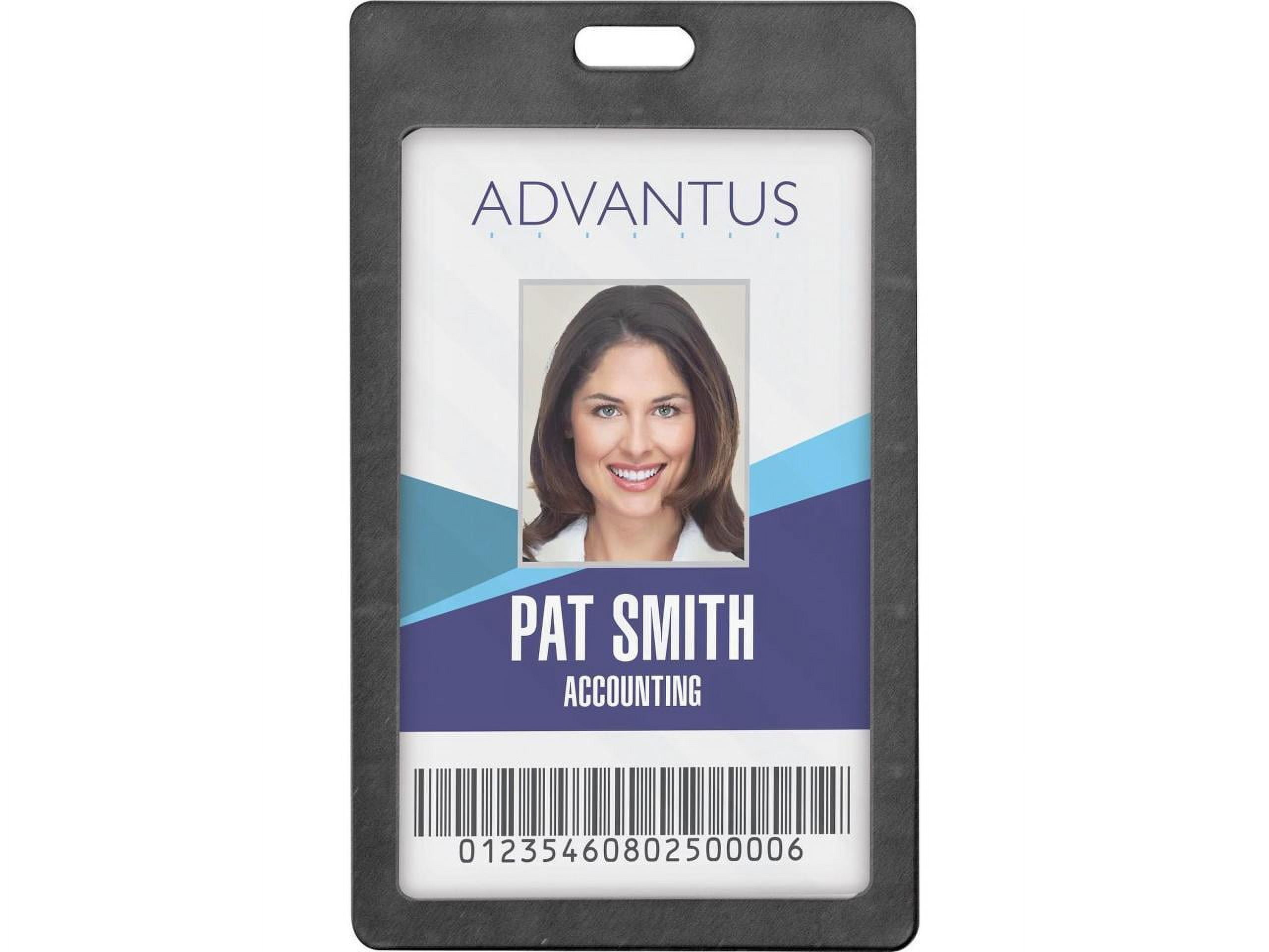Advantus Vertical Rigid ID Badge Holder