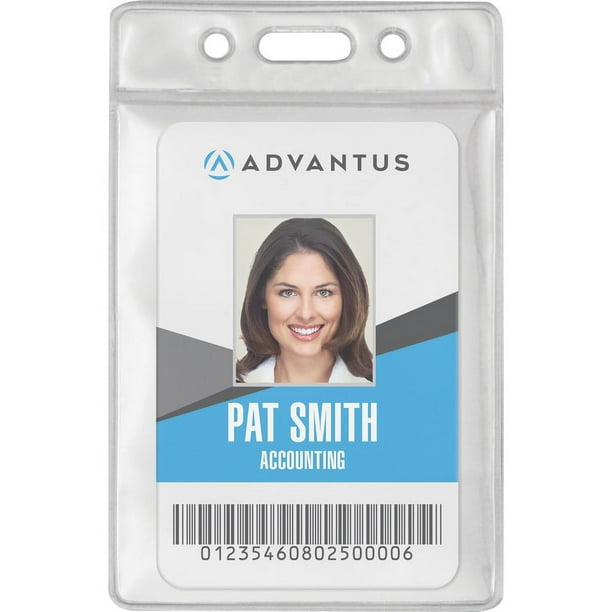 Advantus Vinyl ID Badge Holders - Support 3.50 Advantus Vinyl ID Badge Holders - Support 3.50