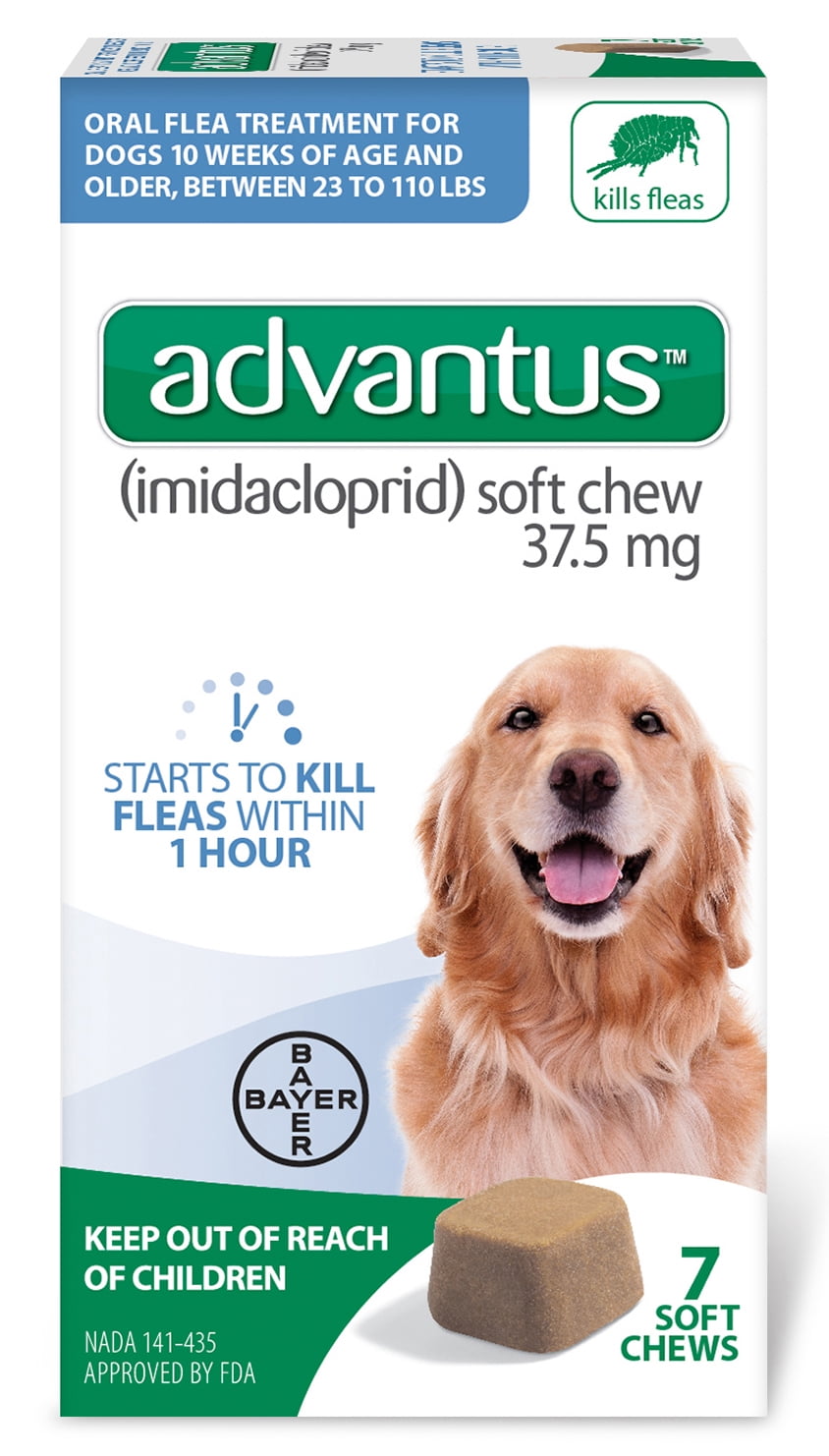 Advantus (imidacloprid) soft chew flea treatment for Large Dogs, 23110