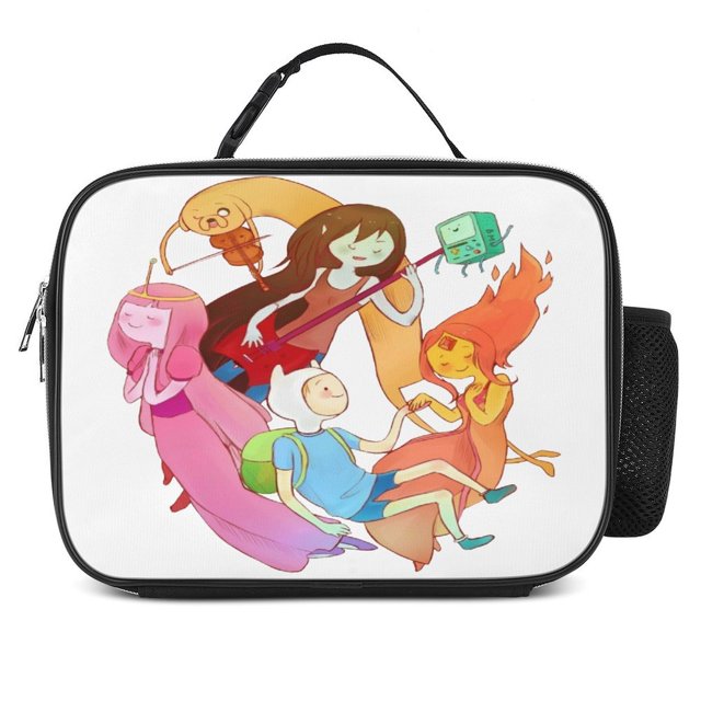 Adven_ture Ti_me Anime Lunch Bag Reusable Tote Insulated Lunch Box for