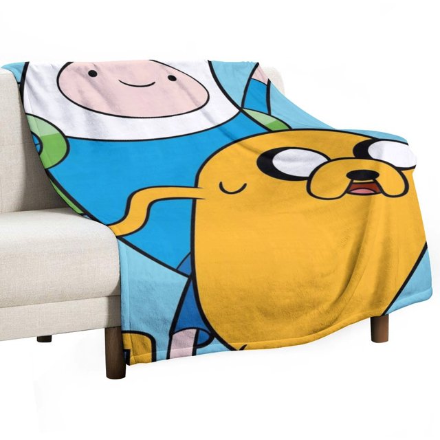 Adven_ture Ti_me Anime Throw Blanket Durable Manga Flannel Blanket Soft