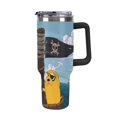 Adven_ture Ti_me Anime Tumbler with Handle, Double Wall Stainless Steel