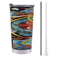 Adven_ture Ti_me Funny Anime Cartoon Insulated Travel Tumbler 20 Oz