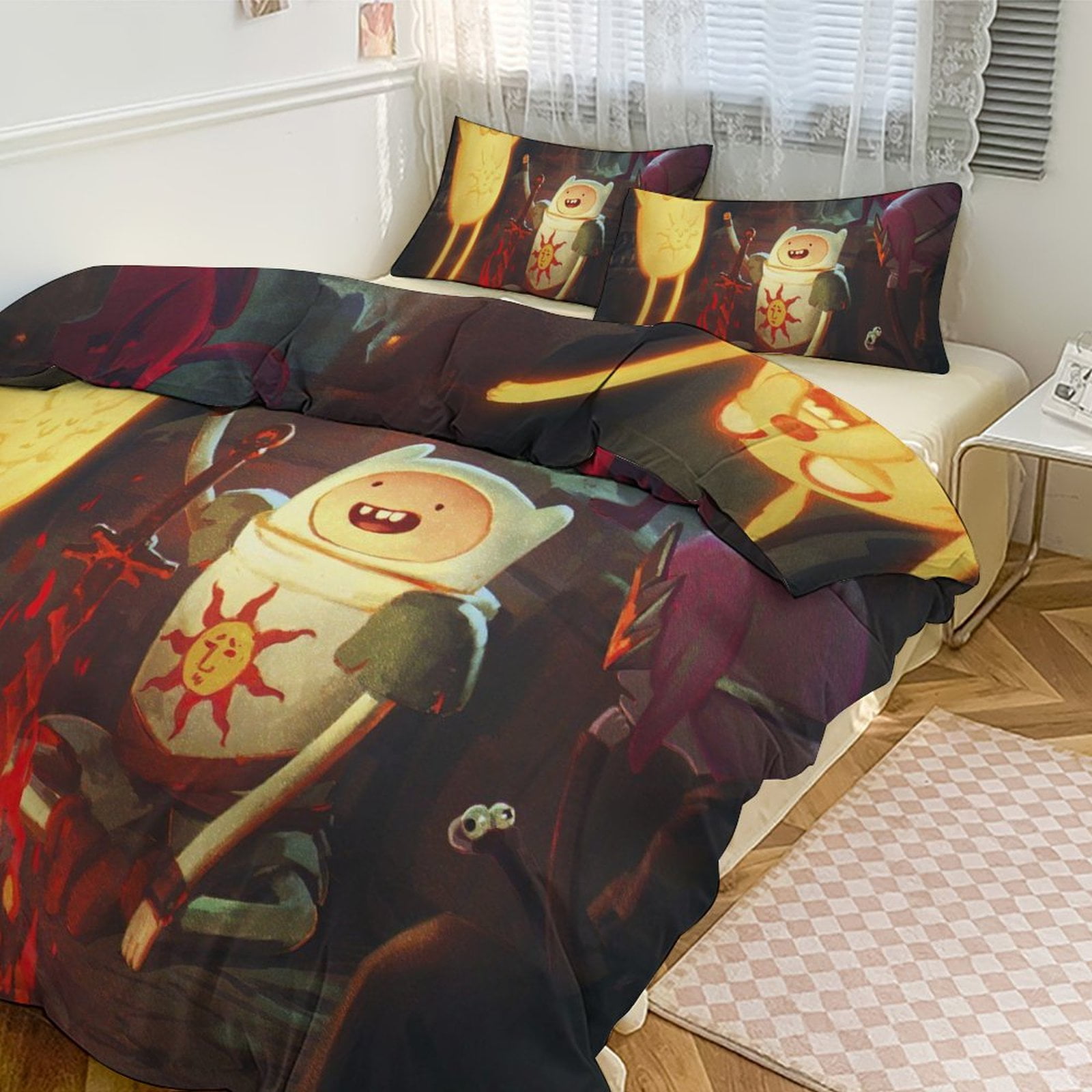 Adven_ture Ti_me Novelty Anime Cartoon Funny Bedding Sets Twin Duvet