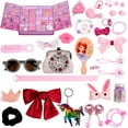 thumbnail image 1 of Advent Calendar 2022 - Girls Christmas Countdown Calendar - Reusable 24 Days Xmas Count Down Gifts for kids Toddlers - Including Hair Accessories, Jewelry, Glasses, Bracelets, Stickers, Coin Purse, 1 of 6
