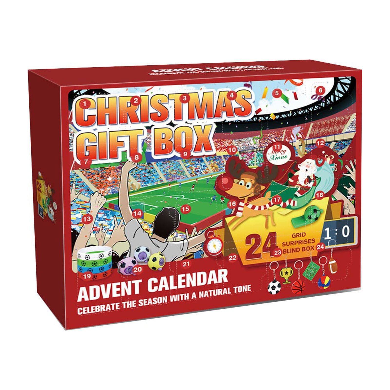 Advent Calendar 2022 for Kids Themed Soccer Ball Toys Advent Calendar