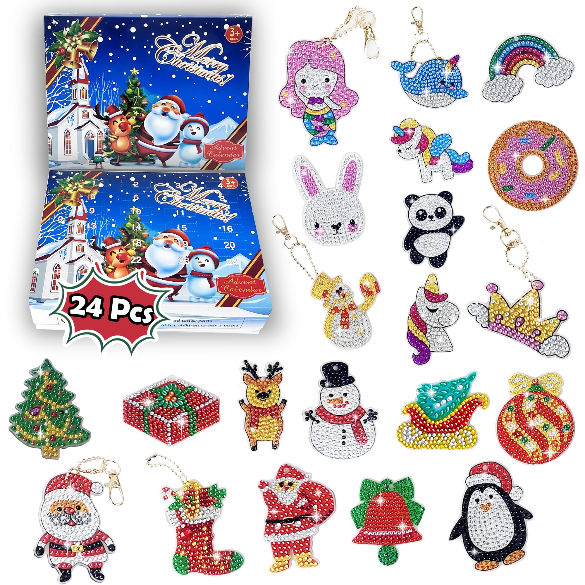 Advent Calendar 2023 Christmas Diamond Painting Keychains Kit 24 Pcs advent-calendar-2023-christmas-diamond-painting-keychains-kit-24-pcs
