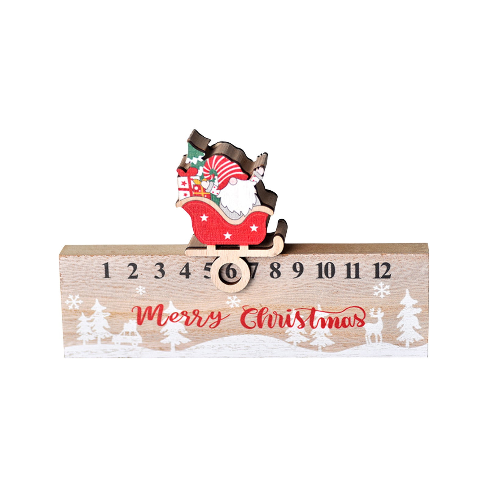 Advent Calendar 2023 Lzobxe New Christmas Wooden Calendar Mobile