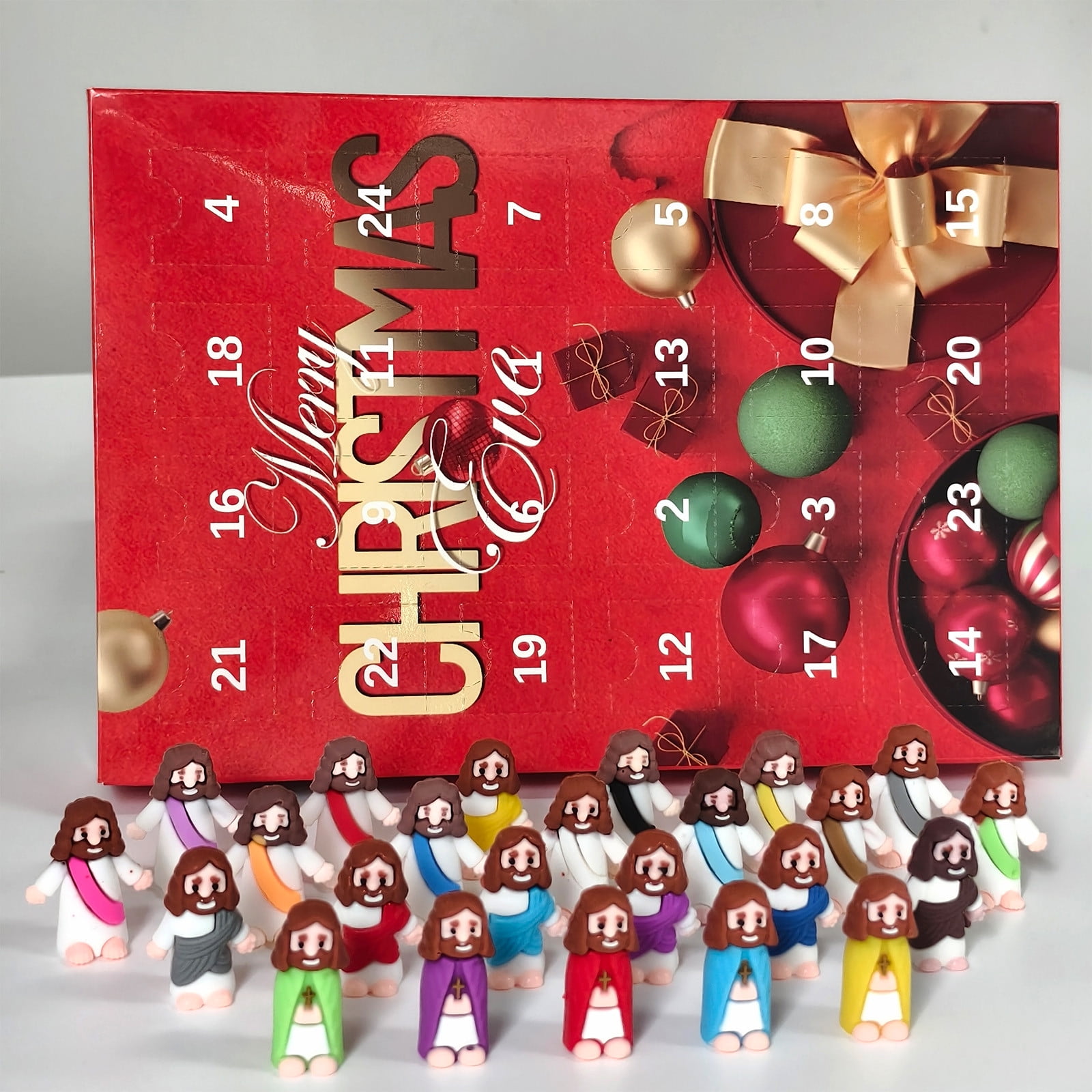 Advent Calendar 2024, 24 Days of Christmas Nativity Scene Set, Fun Toys