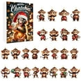 Advent Calendar 2024, 2D Christmas Monkey Ornaments 2024 Christmas