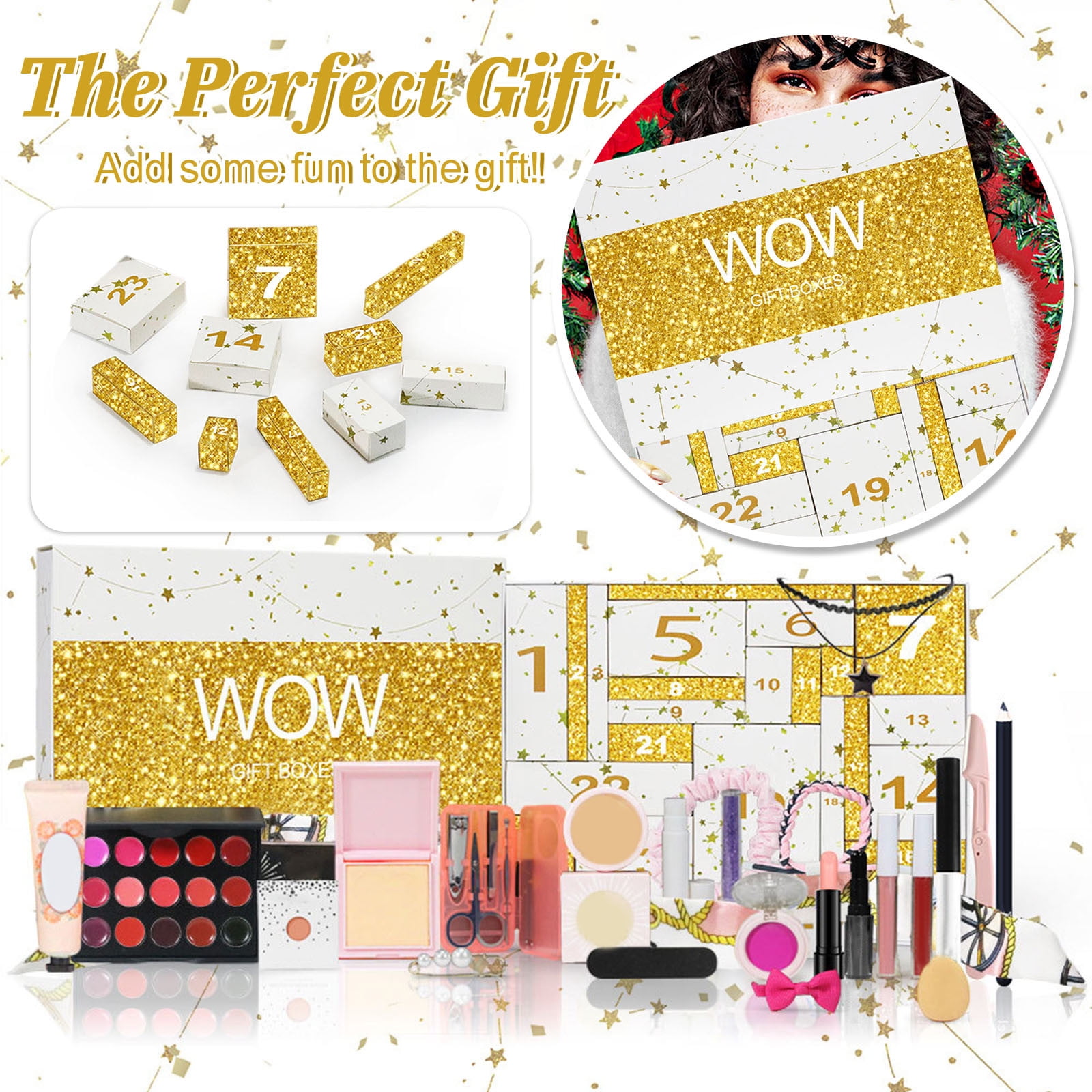 Advent Calendar 2024 Beauty Set for Kids Christmas Advent Calendar for