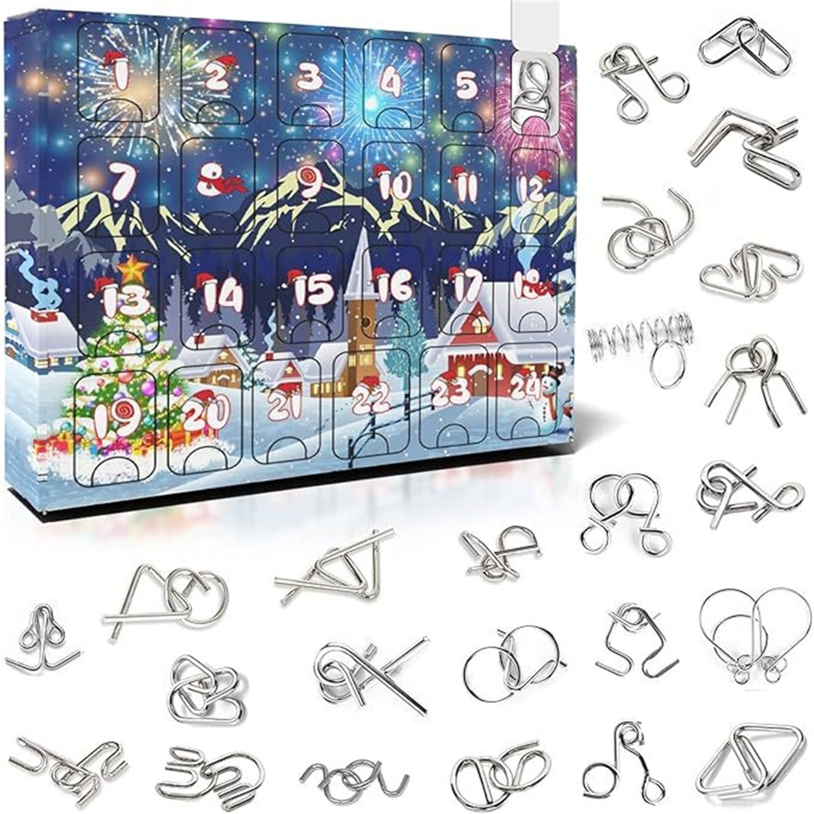 Advent Calendar 2024 Christamas Blind Box, Christmas Countdown Calendar