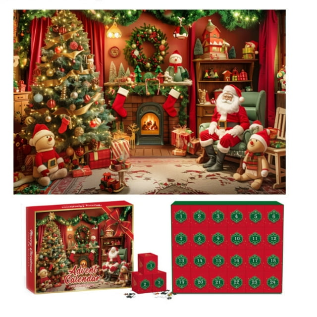 Advent Calendar 2024 Christmas Countdown Decoration 24 Gifts Christmas
