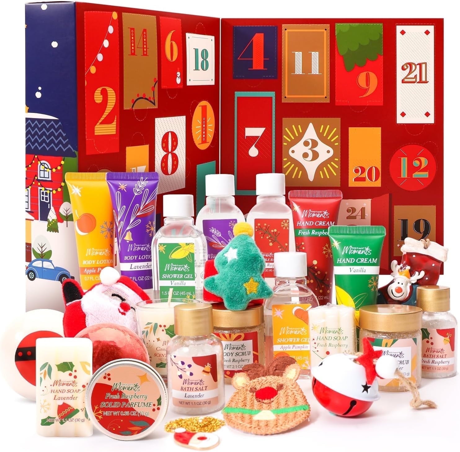 Advent Calendar 2025 Christmas Gifts Sets for Women, Spa Gift Baskets for Women, 24pcs Surprise Xmas Gifts Box