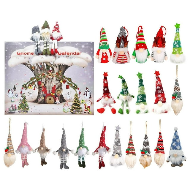 Advent Calendar 2024 ! Christmas Gnome Advent Calendar With 24 Gnome